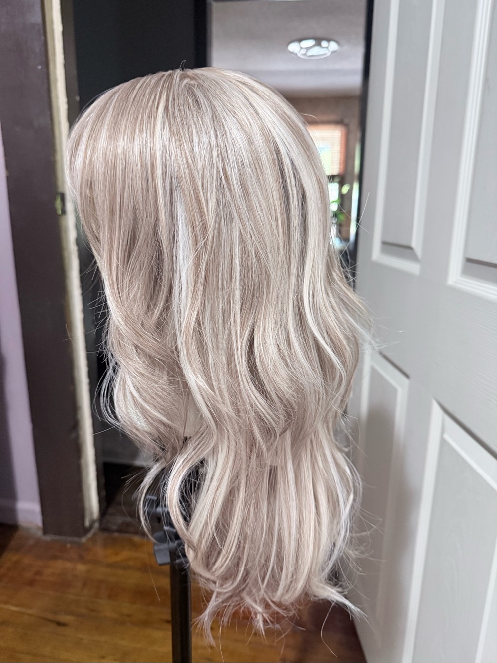 Women's Wavy Blonde Fringe Wig - Natural Ash Blonde - Picture 2 of 7